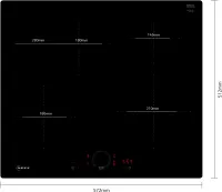 Preview: NEFF T56PHF1C0 N 70 Induktionskochfeld 60 cm flächenbündig (integriert)